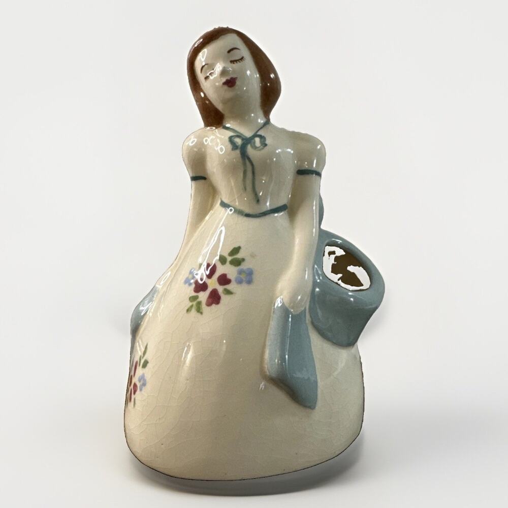 Weil Ware Lady Of California Double Vase Planter 2136 Vintage Pottery